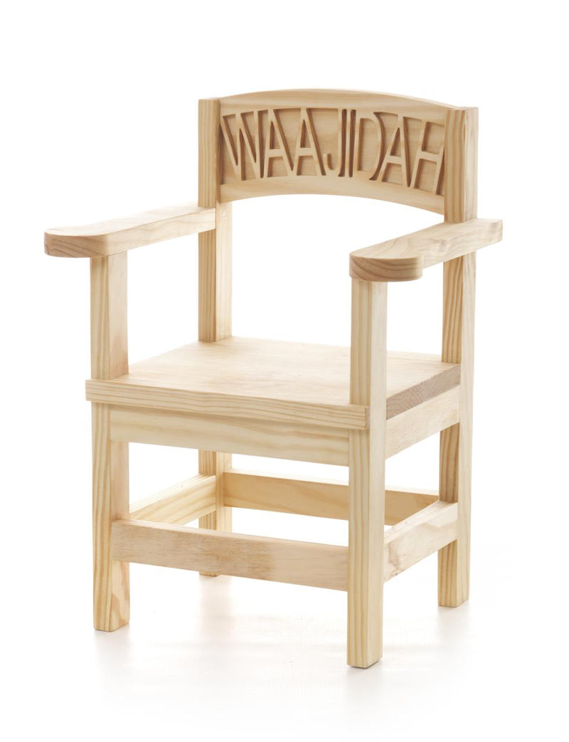 Personalised Wooden Toddler Chairs - With Armrests (8-12 letters)