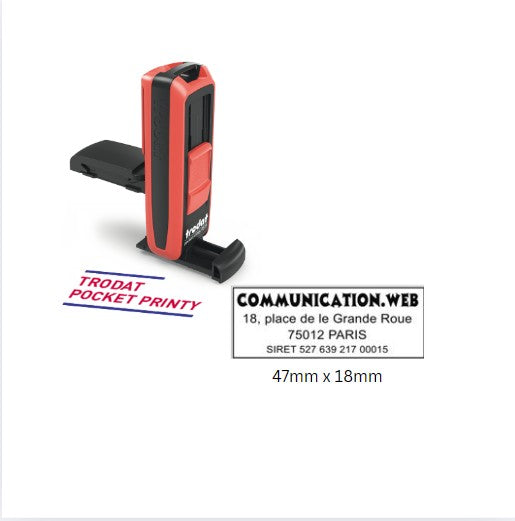 9512 - Trodat Pocket Printy (47mm x 18mm)
