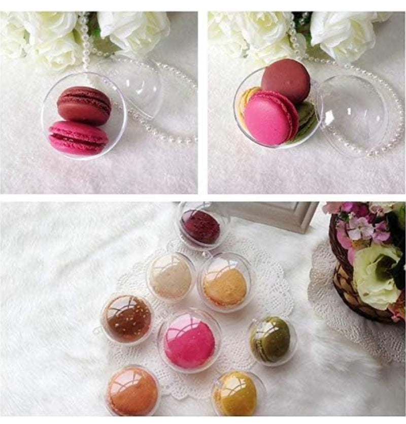 Clear 8cm plastic bauble