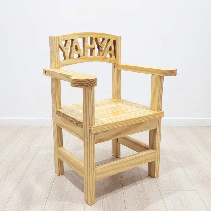 Personalised Wooden Toddler Chairs - With Armrests (8-12 letters)