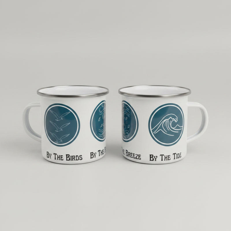 Enamel Mug - By the Birds By the Breeze By the Tide
