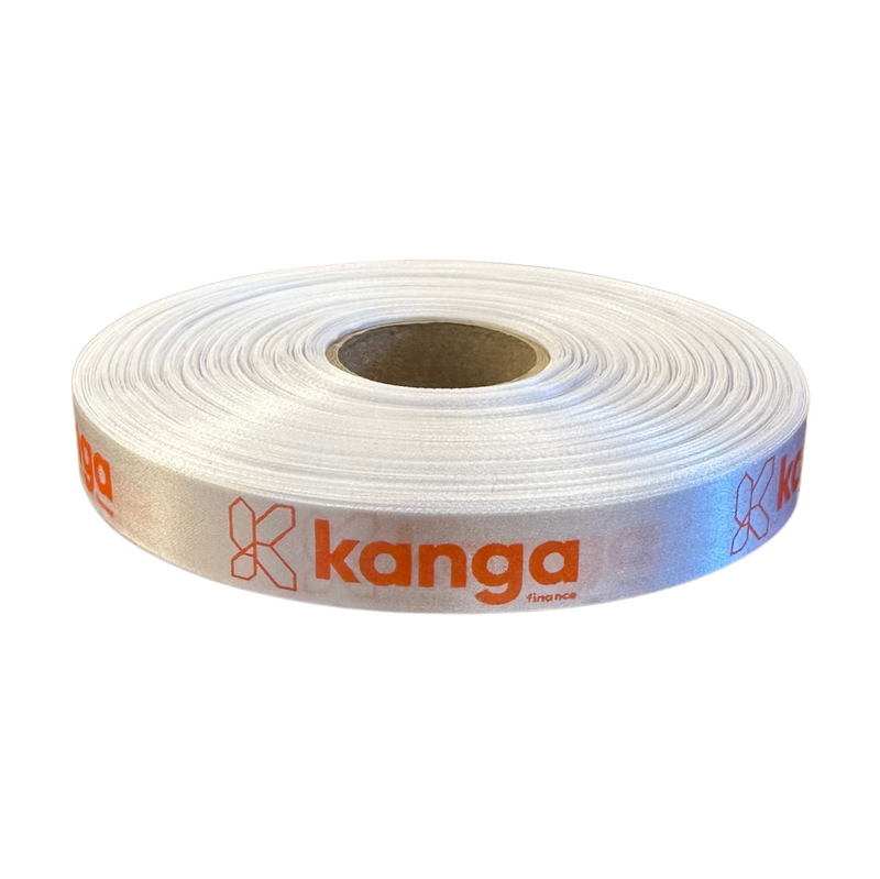 Personalised Satin Ribbon - Standard colour print (sold per metre)