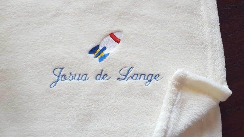 Baby Blanket - Personalised with name, surname and picture