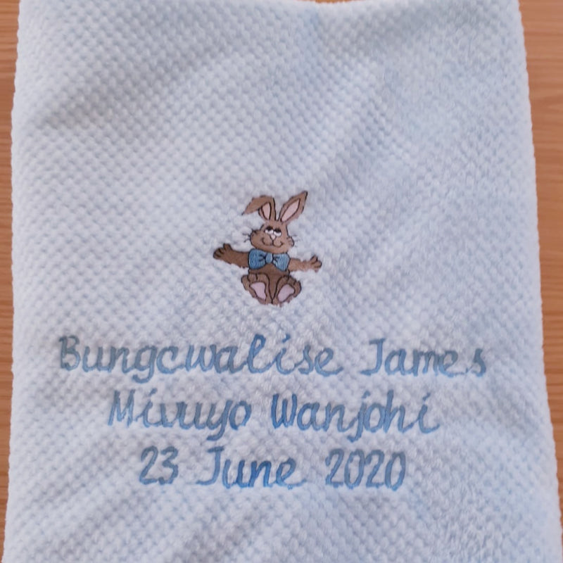 Baby Blanket - Personalised with name, surname and picture