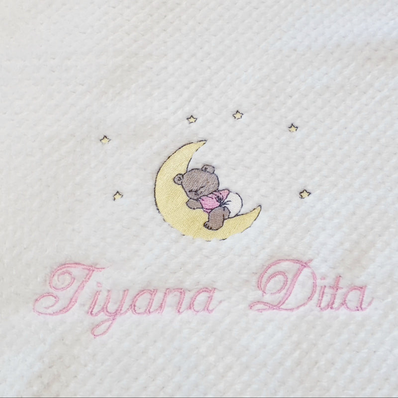 Baby Blanket - Personalised with name, surname and picture