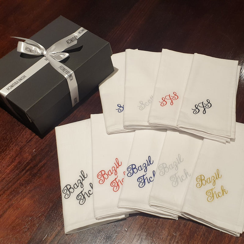 Personalised Handkerchiefs (set of 6)