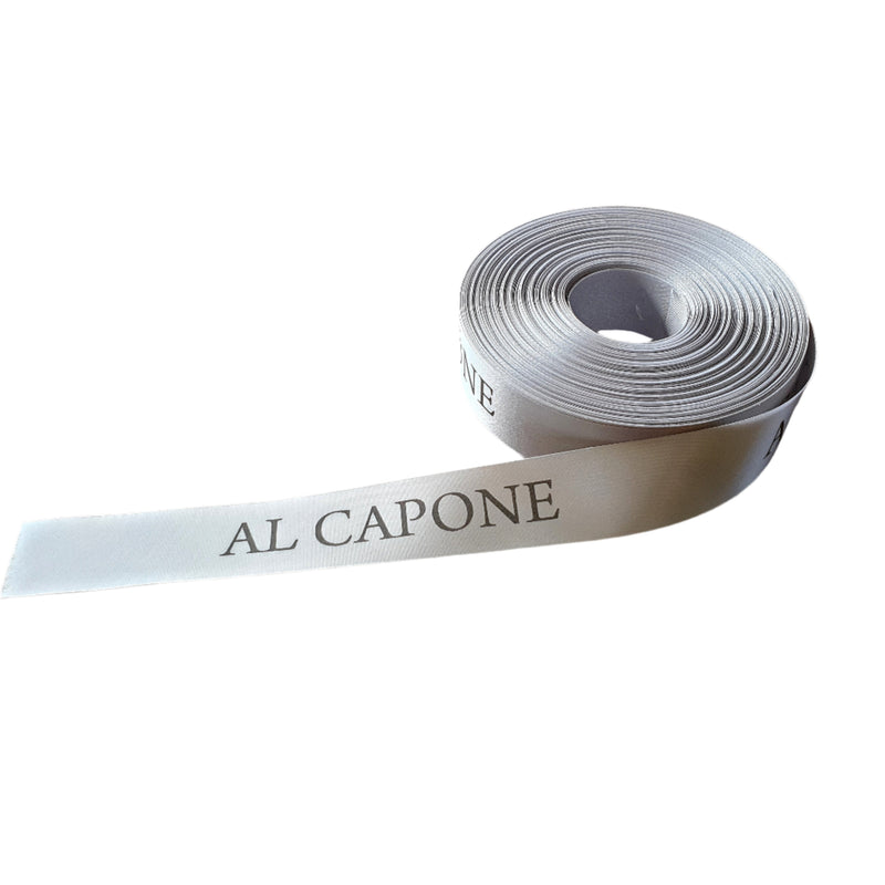 Personalised Satin Ribbon - Standard colour print (sold per metre)