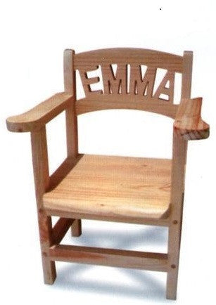 Personalised Wooden Toddler Chairs - With Armrests (8-12 letters)