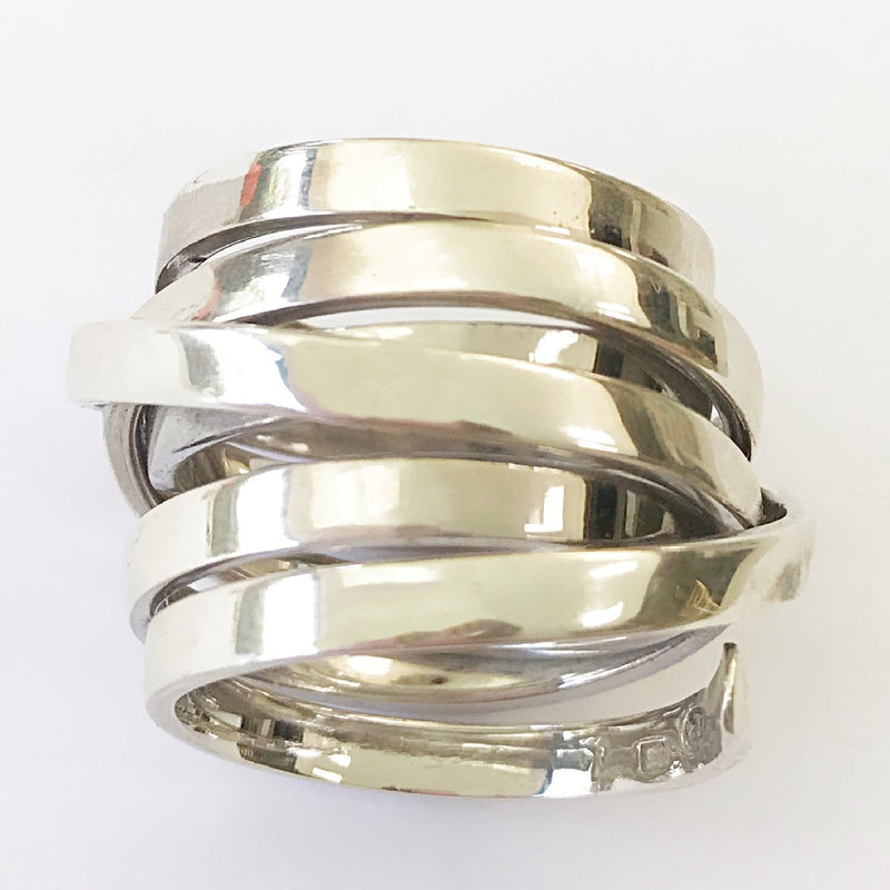 Chunky Sterling Silver Wrap Ring