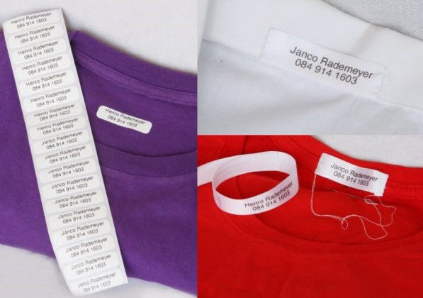 Clothing labels combo - 50 Iron on, 50 Sew on labels