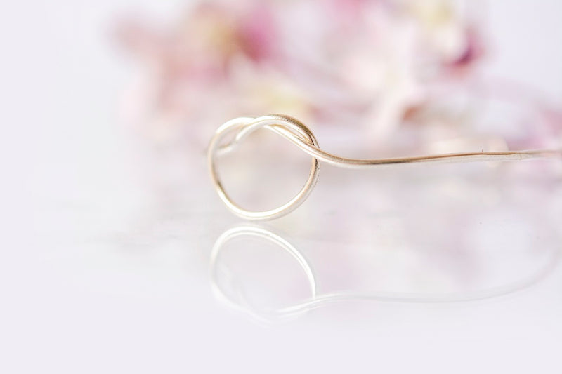 Sterling Silver Knot Bangle