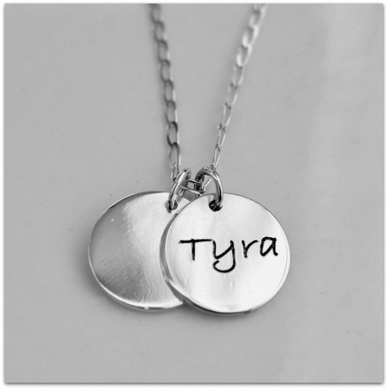 Sterling Silver Disc Pendant