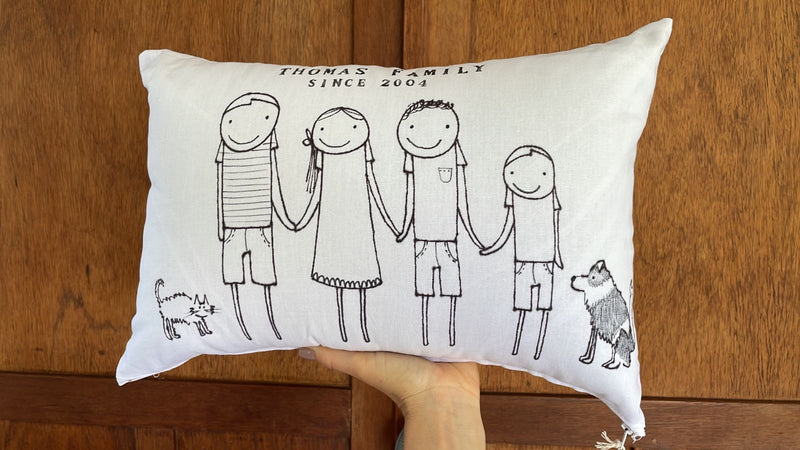 Custom Made Family Cushion