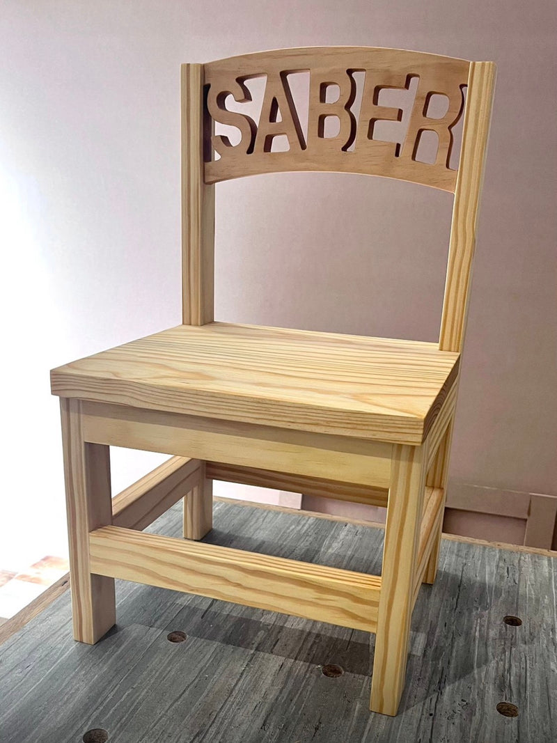 Personalised Wooden Toddler Chairs - Without Armrests (1 - 7 letters)