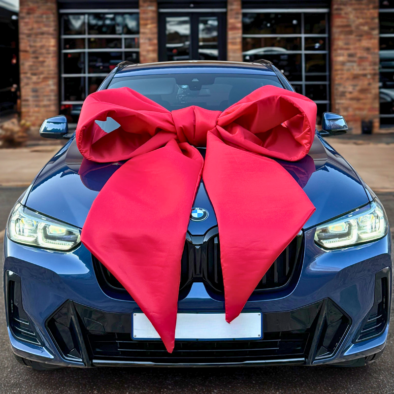 Luxury extra large satin car bow for presenting as a gift