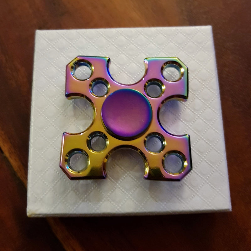 Aluminium - Multi coloured Quad Spinner