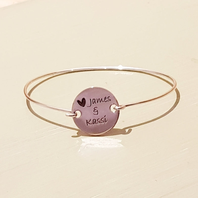Personalised Sterling Silver Bangle