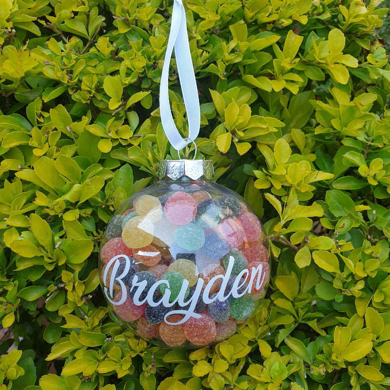 Bauble - Personalised with Jelly Tots