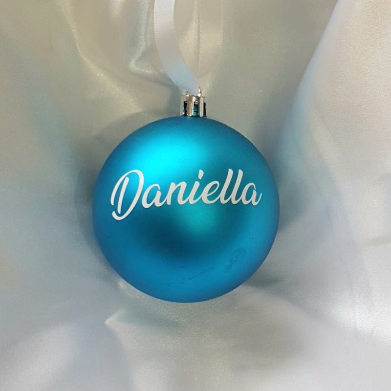 Christmas Bauble - Personalised - PVC (no bow)