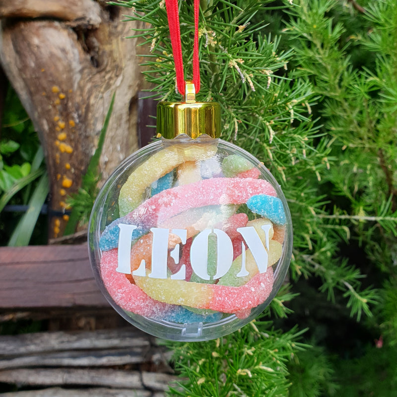 Bauble - Personalised with Sour Worms
