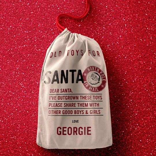 Bag - Personalised Used Toys for Santa Bag