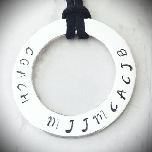 40 mm Personalised Hoop Necklace