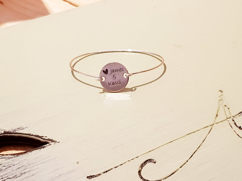 Personalised Sterling Silver Bangle