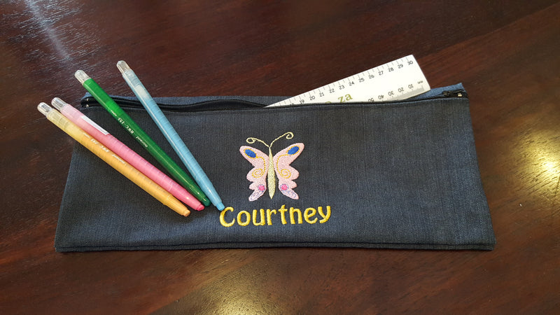 Personalised Pencil Bags (Double bags - one picture and name)