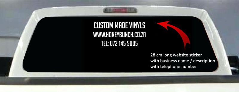 Website, telephone and business stickers - vinyl