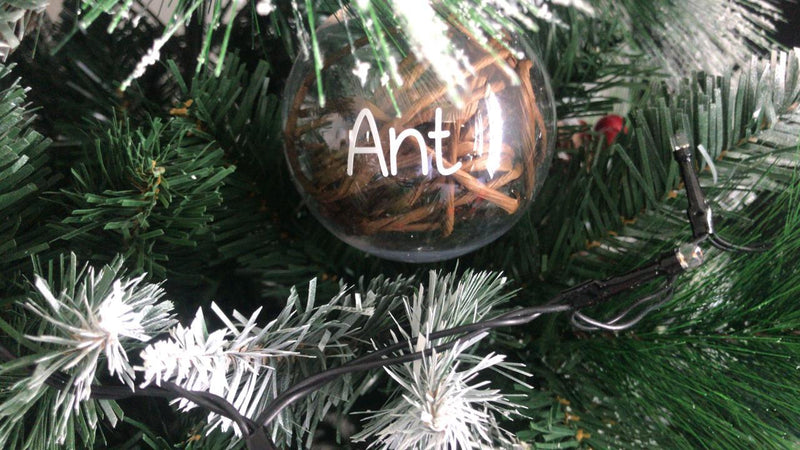 Christmas Bauble - Personalised (Rope and Wicker) - 8 cm