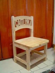 Personalised Wooden Toddler Chairs - Without Armrests (1 - 7 letters)
