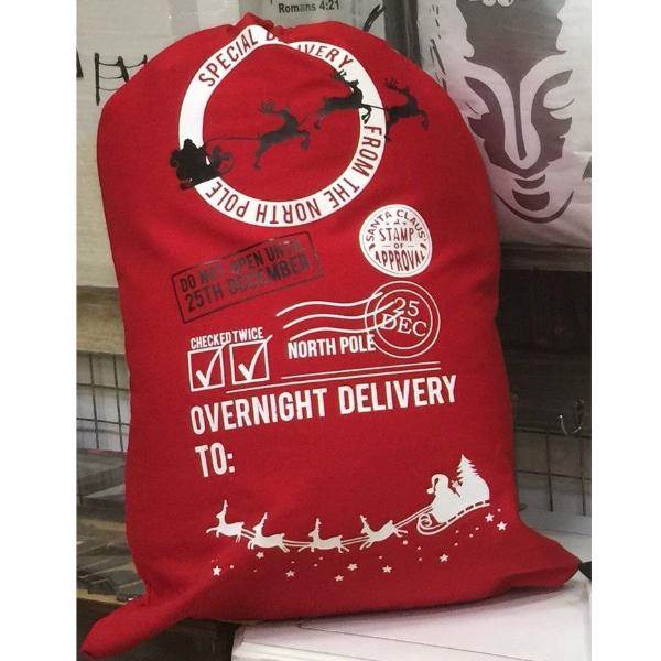 Bag - Personalised Santa Bag - Red