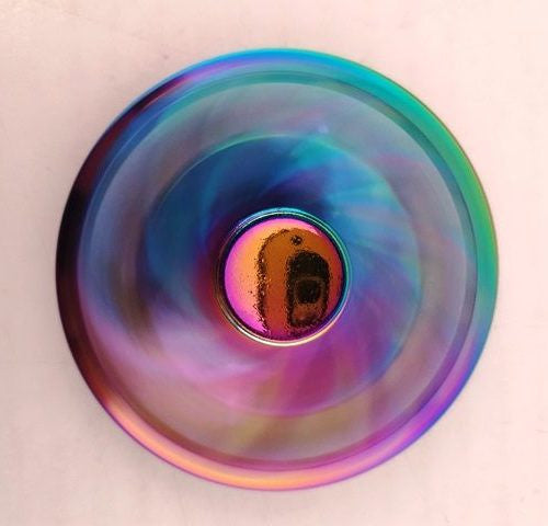 Metallic Rainbow Flower Spinner (Large) - Multi Colour