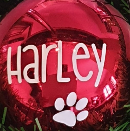 Christmas baubles for pets (PVC - various colours)