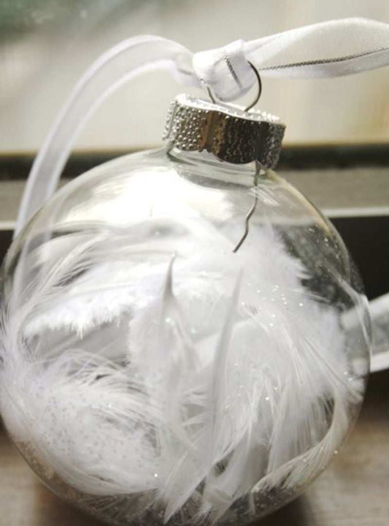 Christmas Bauble - fill your own clear perspex bauble! (no print)