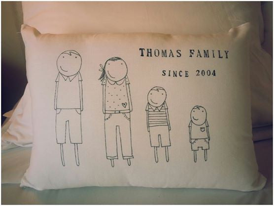 E - Custom Made Family Cushion
