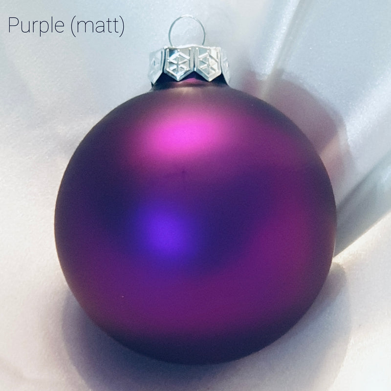 Christmas baubles for pets (glass - various colours)