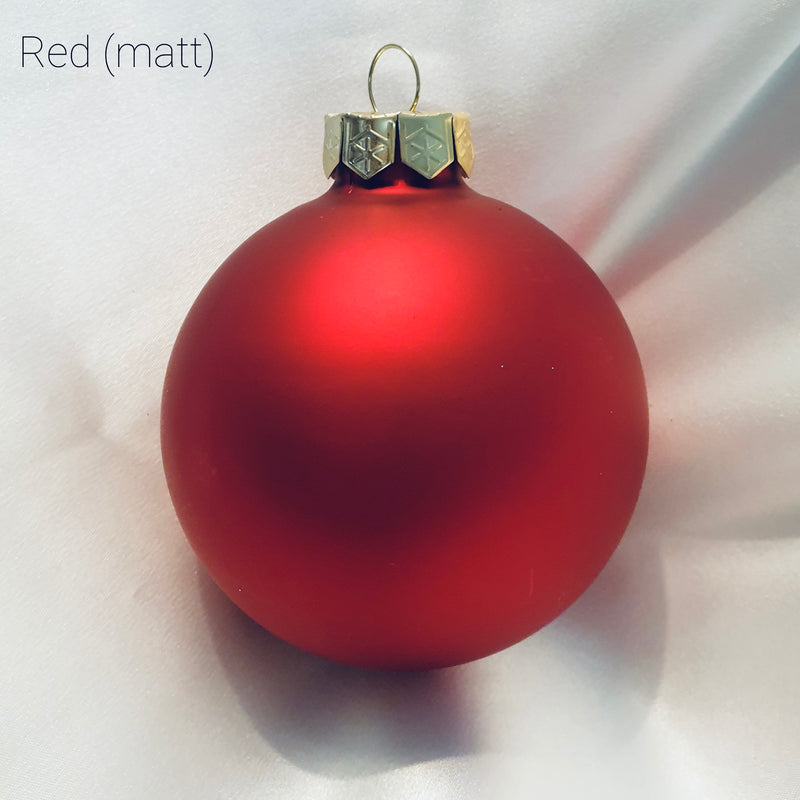 Christmas baubles for pets (glass - various colours)