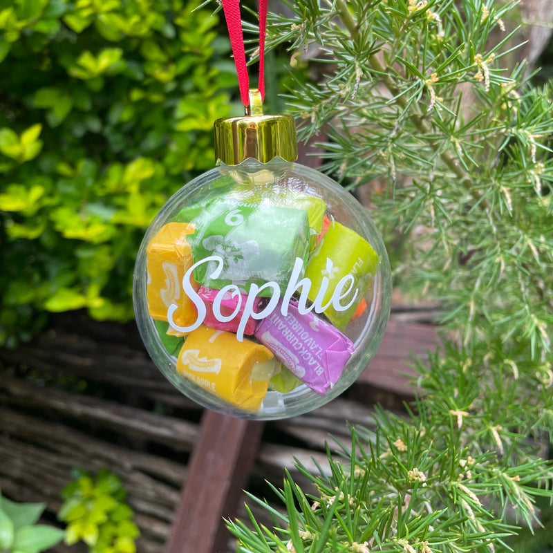 Bauble - Personalised with Chewy Sweets