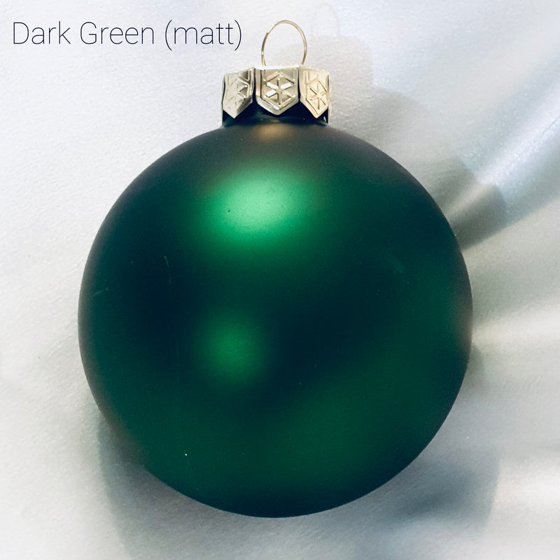 Christmas baubles for pets (glass - various colours)