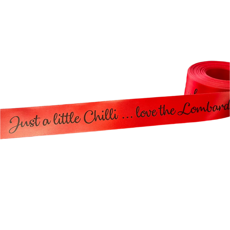 Personalised Ribbon - standard colour print (sold per metre)