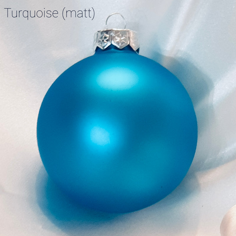 Christmas baubles for pets (glass - various colours)