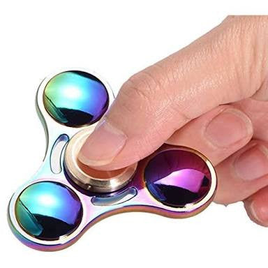 Aluminium Tri Spinner - Multi Colour Gyro (with screwdriver and pouch)